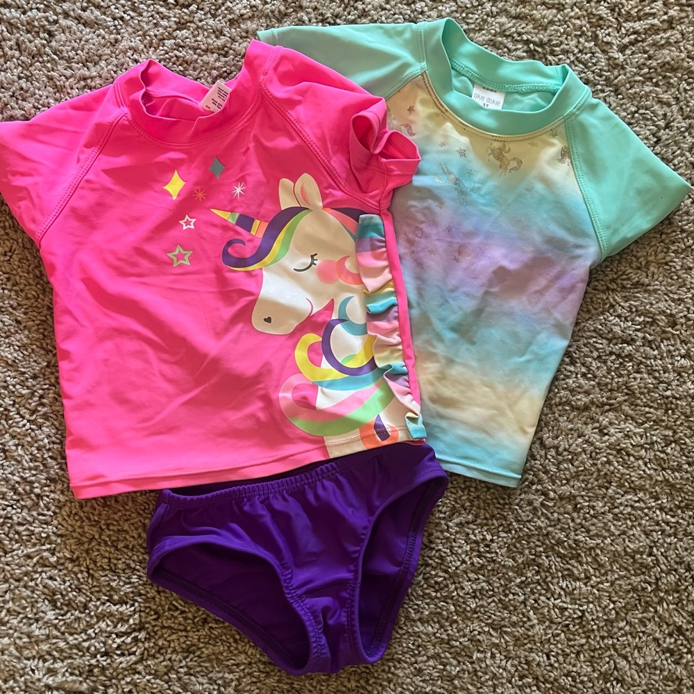 Toddler Girl Swim Suit Set